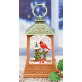 LUSTROUS LANTERN WITH CARDINAL