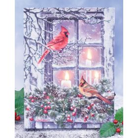 LIGHTED CARDINALS PICTURE