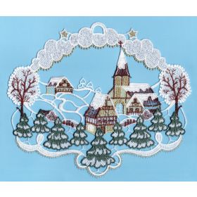 WINTER VILLAGE LACE ART FROM GERMANY