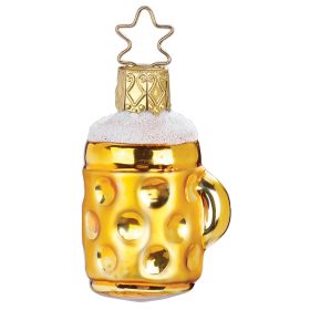 Set of 2 Beer Stein and Pretzel Mini Ornaments