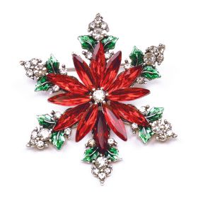 SCARLET PASSION FLOWER BROOCH